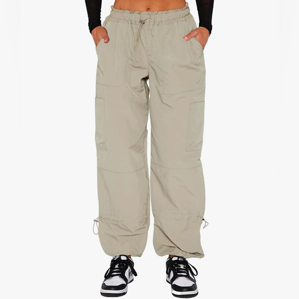 Parachute Pants Baggy Fit Cargo Pants with Pockets